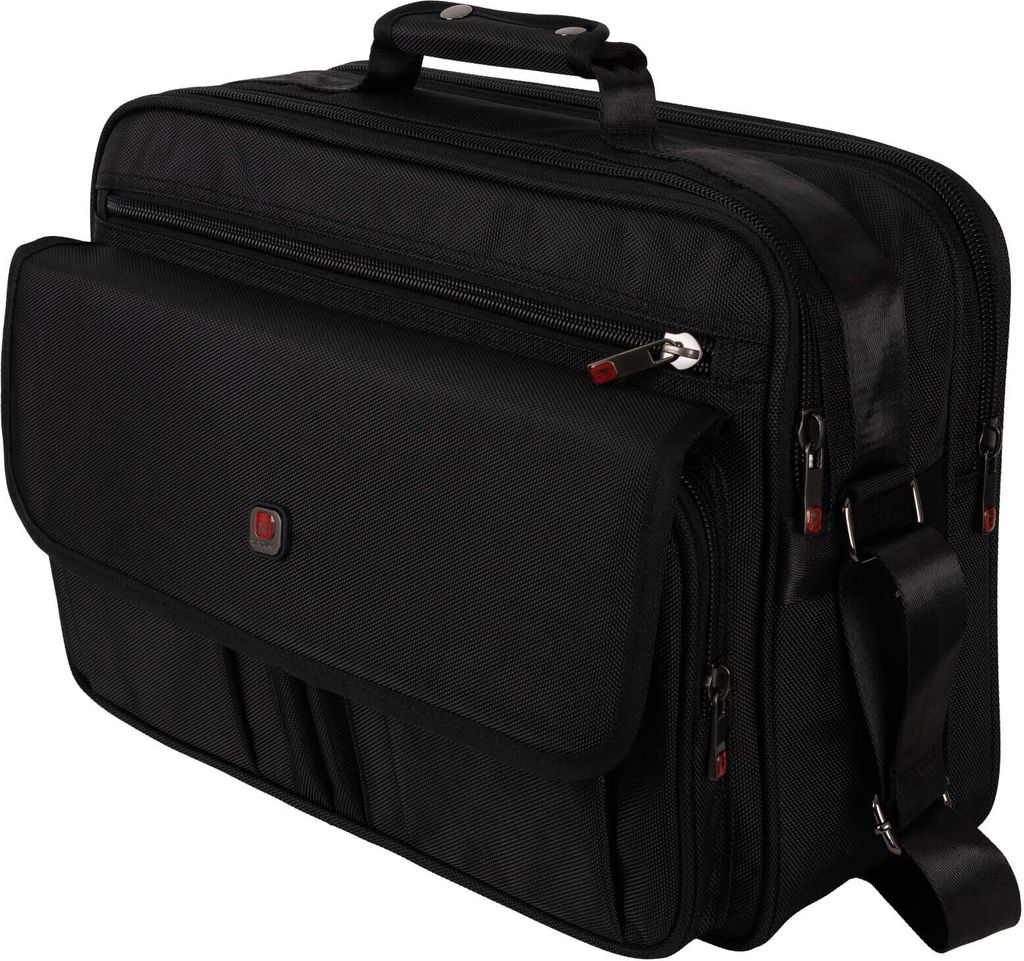 Arbeitstasche Umhängetasche Flugbegleiter Herrentasche Schwarz XXL K99925