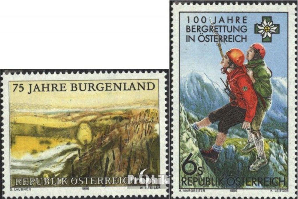 Briefmarken Österreich 1996 Mi 2193,2194 (kompl.Ausg.) Produktbild 