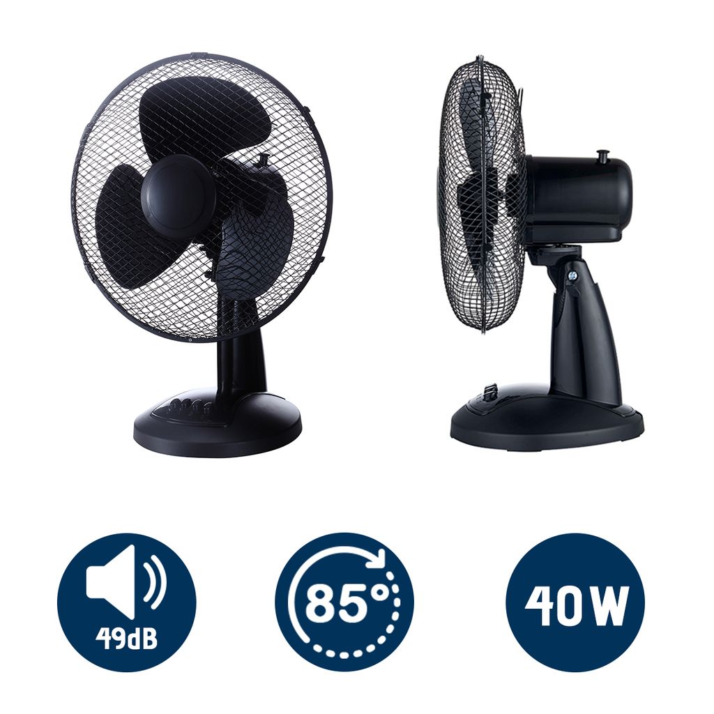 Ventilator leise Standventilator Tisch Lüfter Fan Luftkühler Tischventilator 
