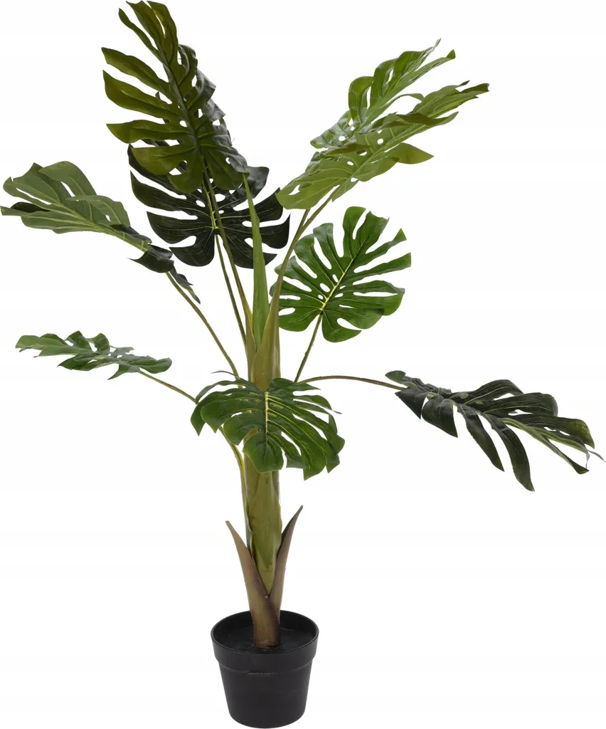 Monstera Artificiale 110 cm | Pianta Finta Realistica per Interno