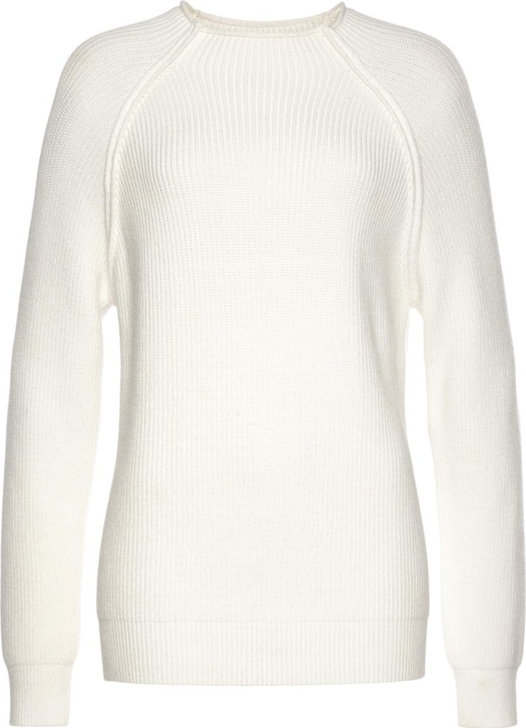 LASCANA Stehkragenpullover wollweiß Größe 36/38 Produktbild 