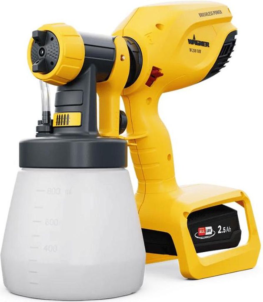Wagner W250 18V Cordless paint spray gun 18 V Max. feed Obrázok produktu 