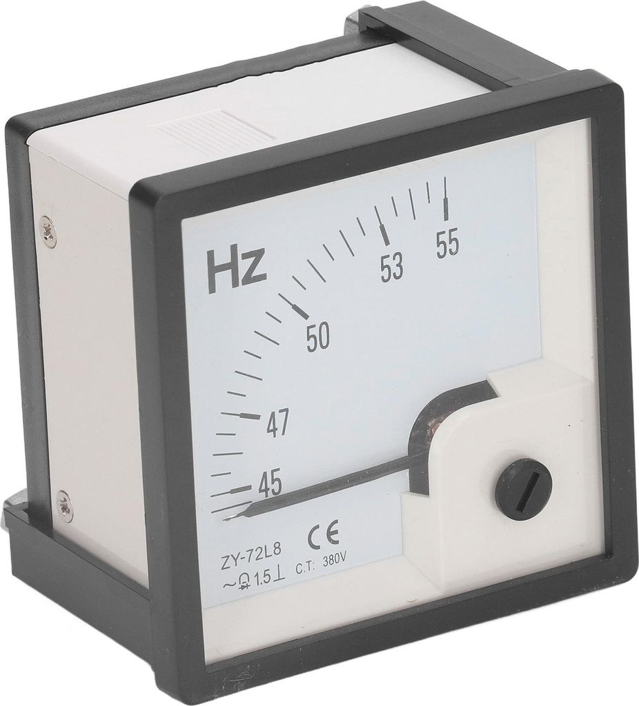 AC Frequenzmesser 45 bis 55Hz 1.5 Klasse Genauigkeit 72x72mm Panel Frequenz Tester AC380V