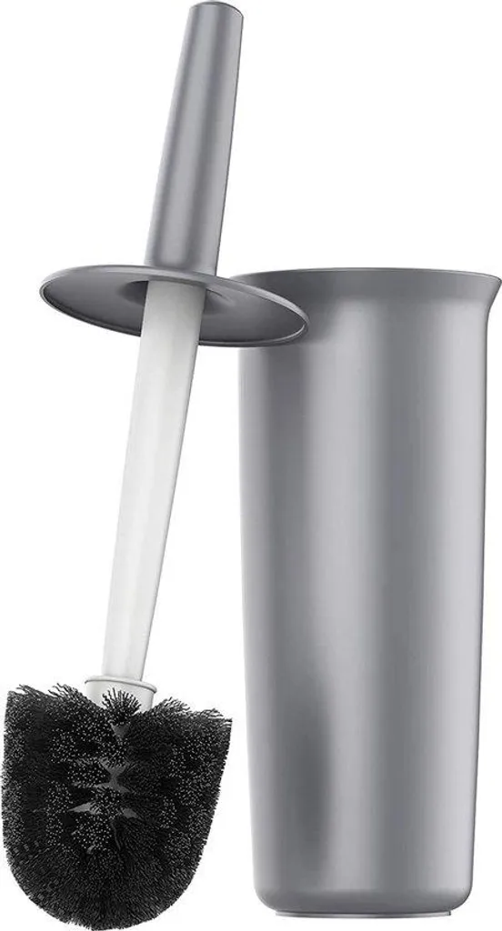 Brosse de toilettes pour petits espaces, coloris gris, haute hygiène