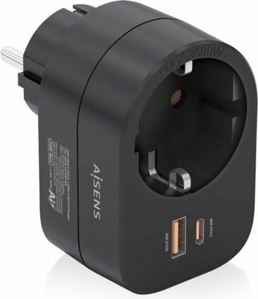 Sicherungskasten Aisens ASPS-1A1C07-BK Schwarz 3680 W 16 A
