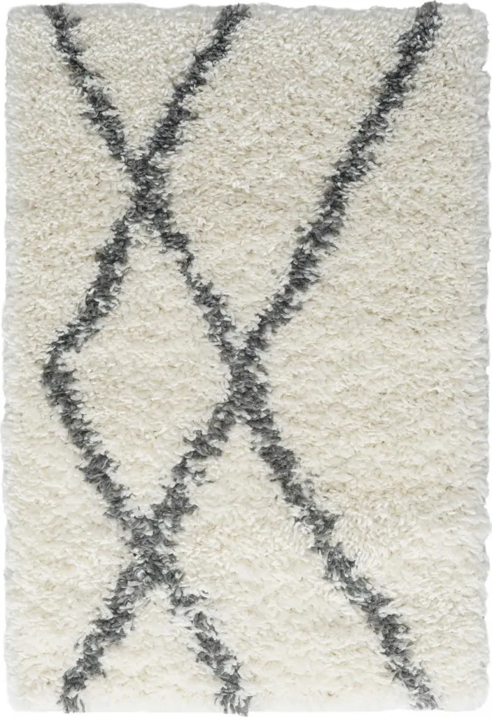 Tapis My Shaggy Raute 60x90 cm crème, élégance et confort shaggy