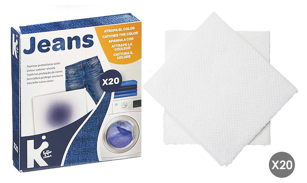 20 FARBFANGTÜCHER Set für Jeans Farbfang Kleidung Schutz Produktbild 