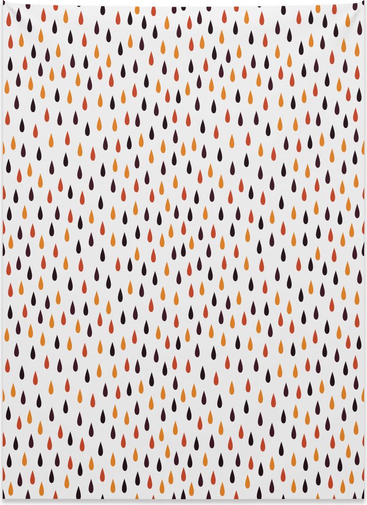 Abakuhaus Bunt Wandteppich, Kleine Wassertröpfchen aus Weiches Mikrofaser Stoff Kein Verblassen Klare Farben Waschbar, 110 x 150 cm, Mehrfarbig