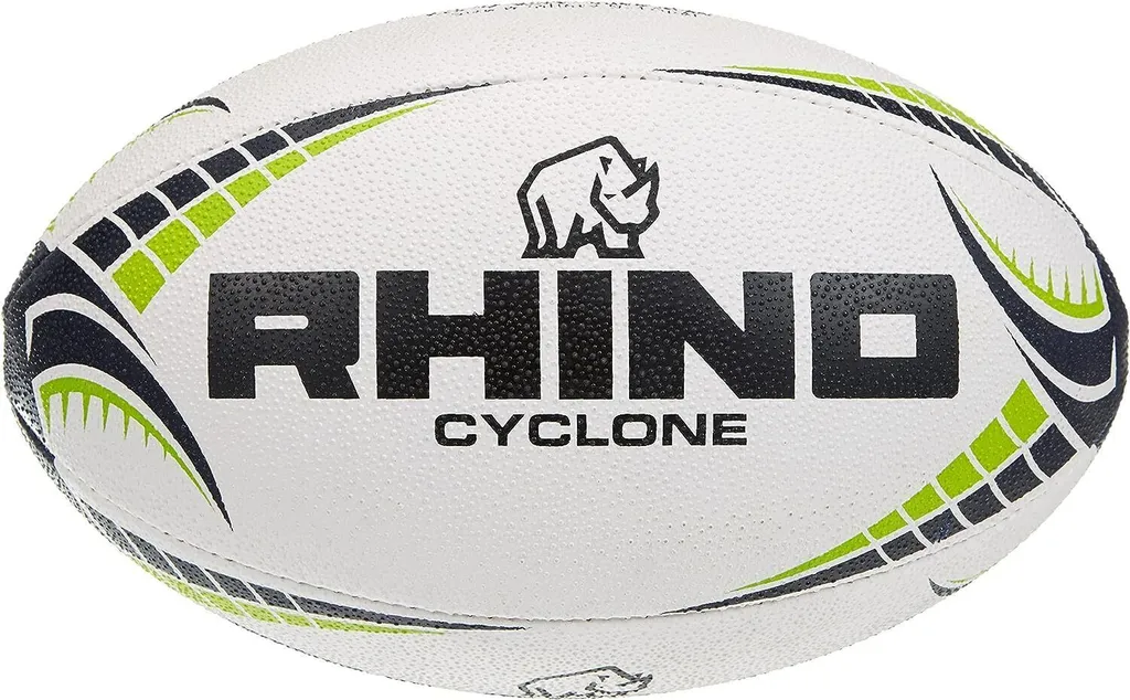 Ballon Rhino Cyclone Durable Taille 3 - Grip Haute Adhérence Blanc - 2