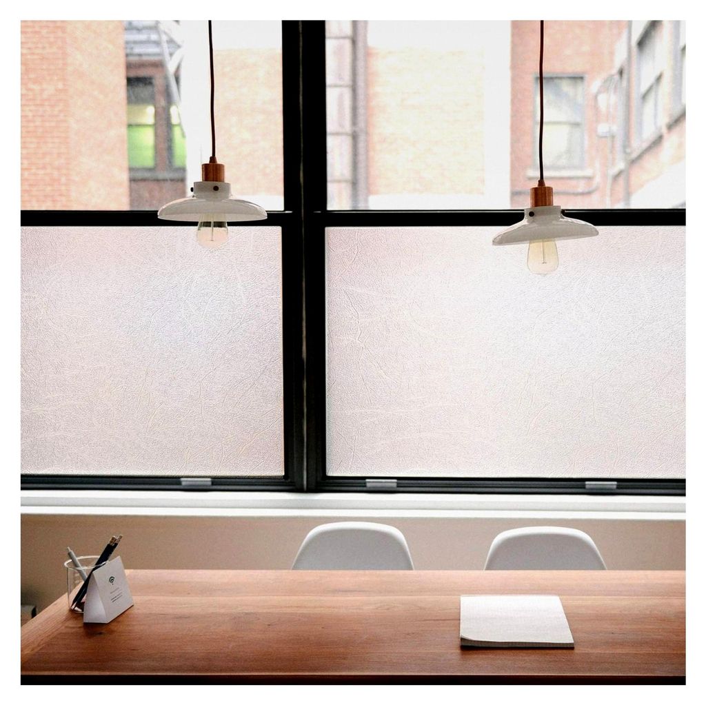 Sichtschutzfolie - Selbstklebende Folie für Fenster und Türen, ideal für Besprechungsräume oder Badezimmer - Mattierter, opaker Glaseffekt - 45...