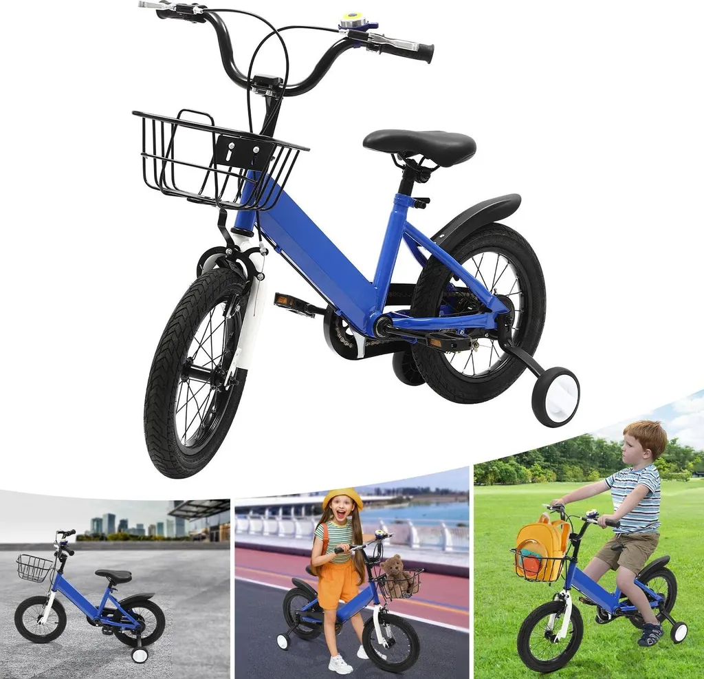 Vélo apprentissage 14 pouces pour apprendre à rouler seul de 3 à 5 ans