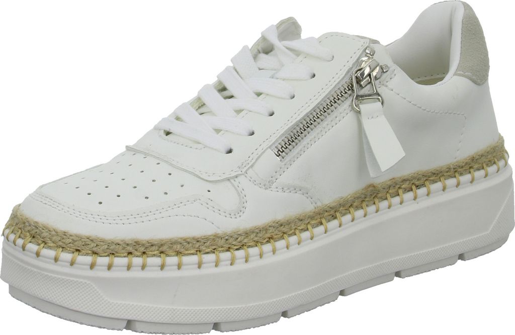 BOXX Damen-Plateau-Schnürhalbschuh Weiß, Farbe:weiß, EU Größe:38