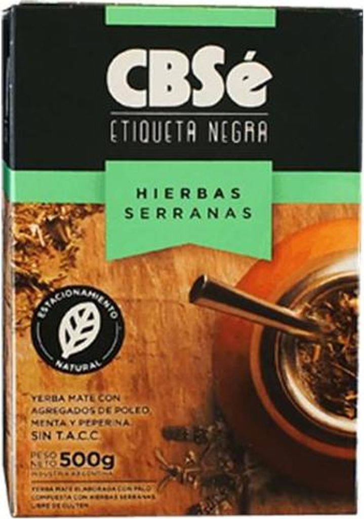 CBSe Etiqueta Negra Hierbas Serranas 0,5kg