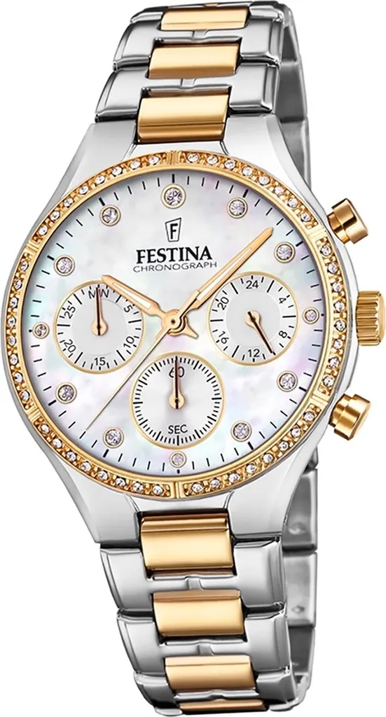Montre étanche Festina F20402/1 bicolore avec verre minéral