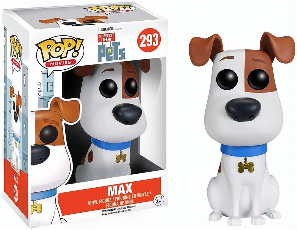 FUNKO POP CULTURE SECRET LIFE OF PETS MAX VINYL FIGUR NEU! Funko