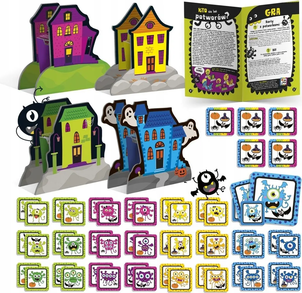 Structure gonflable Fun House 82704 avec toboggan et décor monstres - 2