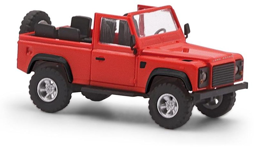 Busch 54390 - Land Rover Defender 90 décapotable, rouge, Image du produit 