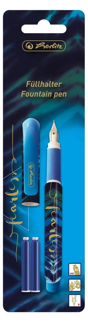 herlitz Füllhalter New Batik "Fearless" für Links- und Rechtshänder
