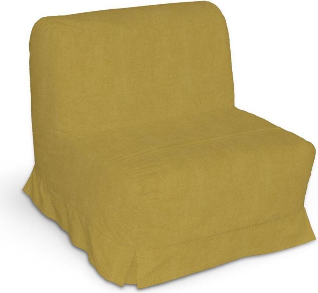 Dekoria Bezug für Lycksele Sessel mit Kellerfalten, senffarbe, Bezug für Lycksele Sessel