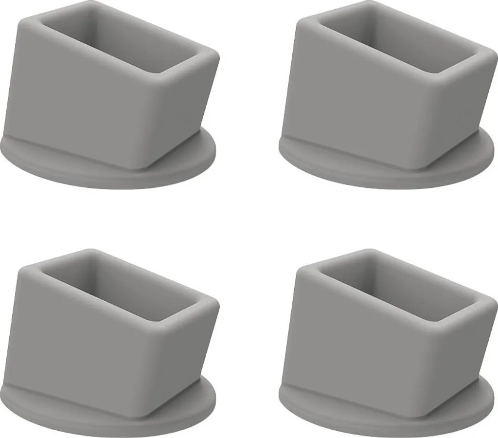 4 Pezzi Coperture Silicone Fibbie Cinture Sicurezza Auto Grigio INF