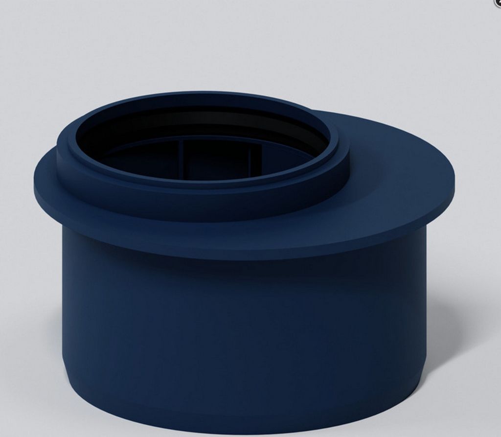 Poloplast POLO-KAL, Übergangsrohr kurz, DN 160/110, 1 Stk. Produktbild 