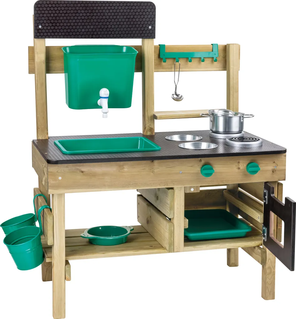 Hape Cuisine d'extérieur pour enfants en bois Jeu d'imitation 30 pcs