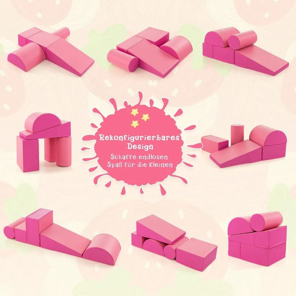 Parcours de motricité en mousse pour bébé - Modules de jeu à grimper 5 pcs - 4