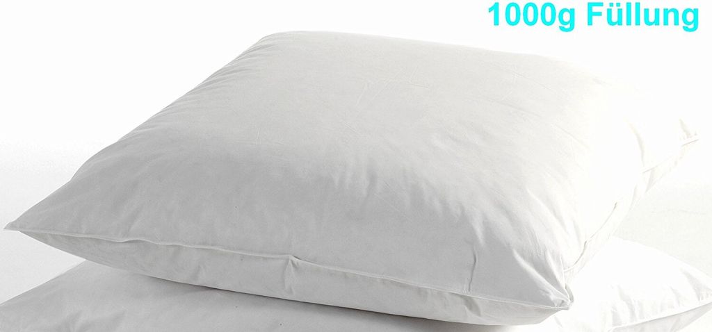 A white pillow is shown on a white background.