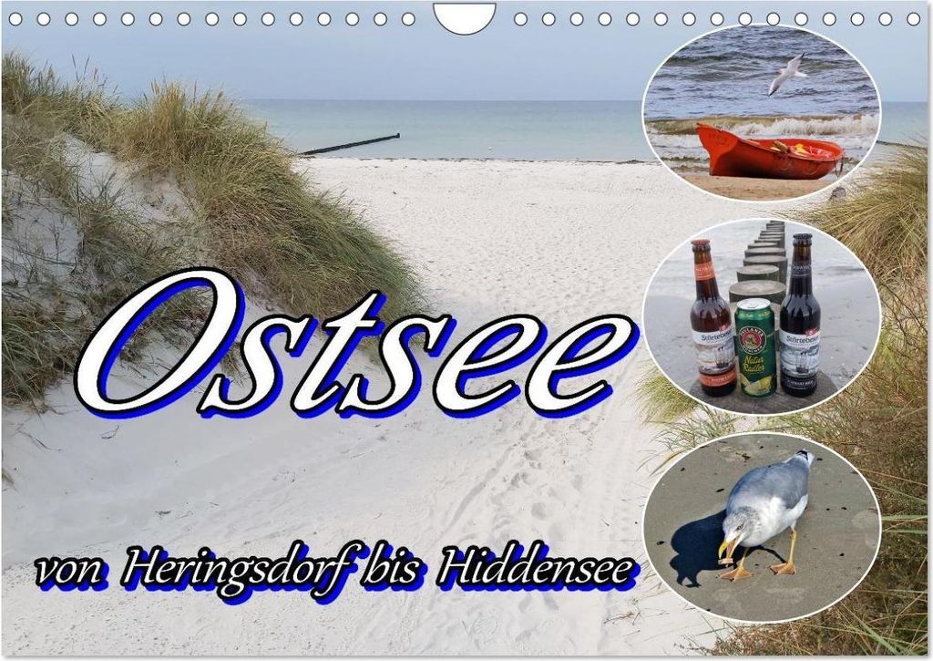 Ostsee von Heringsdorf bis Hiddensee (Wandkalender 2026 DIN A4 quer), CALVENDO Monatskalender