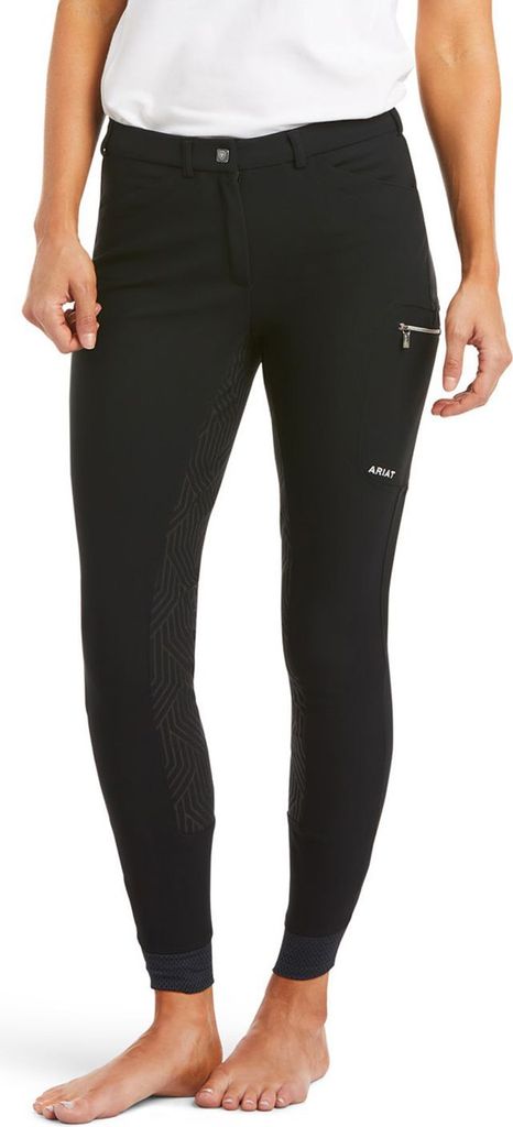 Ariat Reithose Damen Breeches Triton Full Grip Vollbesatz Damenreithose Black 40