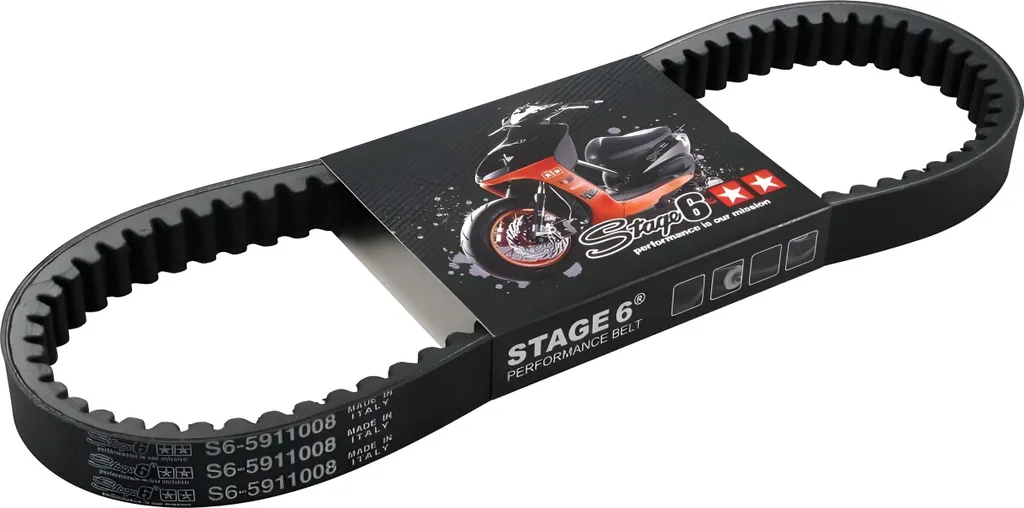 Courroie Stage6 MAXIDRIVE pour Piaggio LEADER QUASAR 125 150cc 814mm