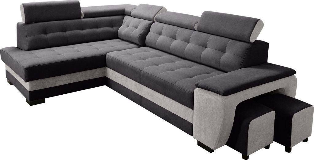 Robin Grand Ecksofa mit Schlaffunktion Bettkasten Produktbild 
