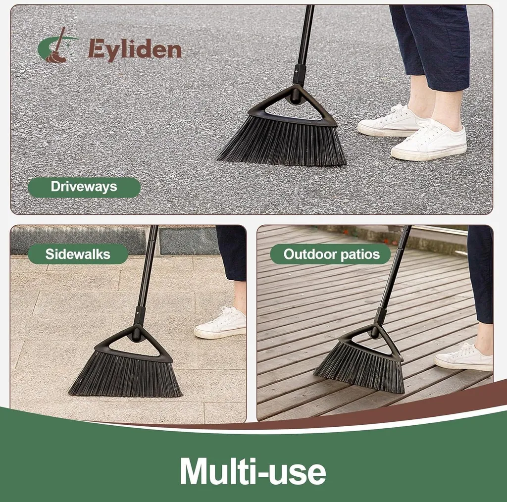 Balai robuste Eyliden avec manche extensible et brosse à poils rugueux - 3