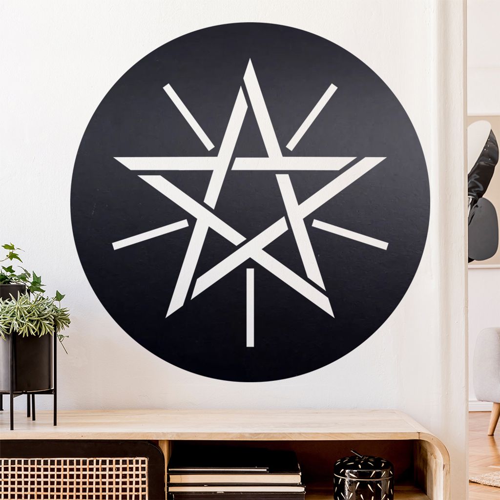 Äthiopien Wappen Wandtattoo Wandaufkleber Wall Sticker - Dekoration, Küche, Wohnzimmer, Schlafzimmer, Badezimmer
