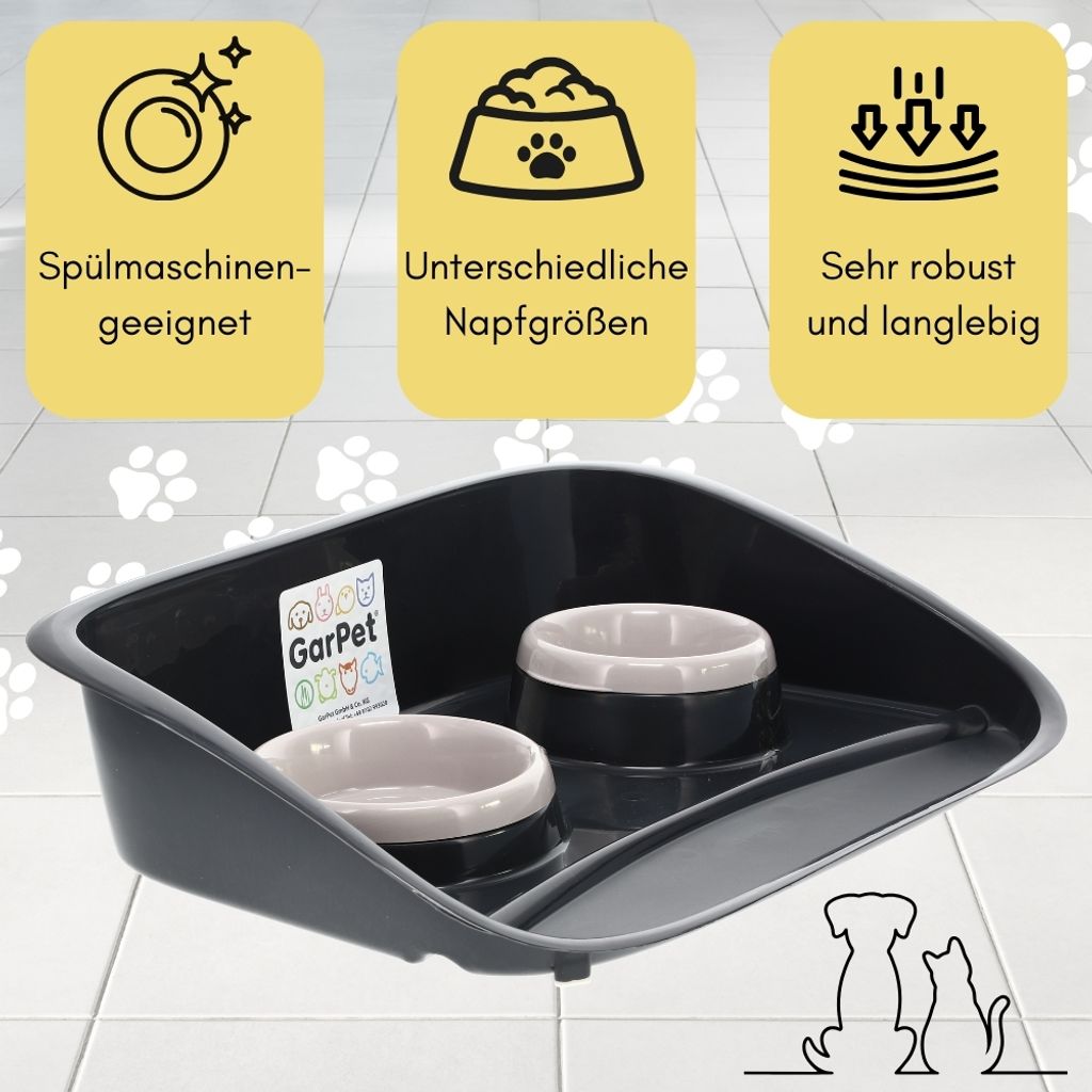 POPETPOP Hunde- & Katzen-Napf Für Den Käfig – Edelstahl, Abnehmbar, Hängend, Kein Verschütten