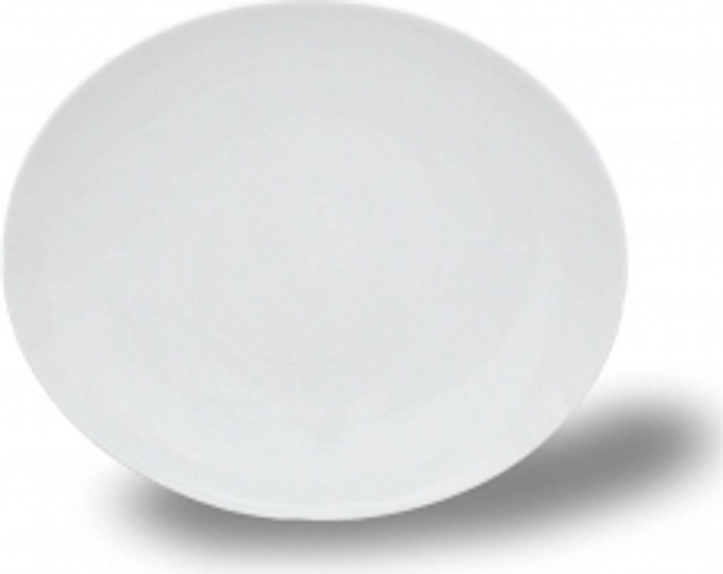 Dessertteller, tschechisches Porzellan, Loos, 21 cm, weiß, Thun 1794