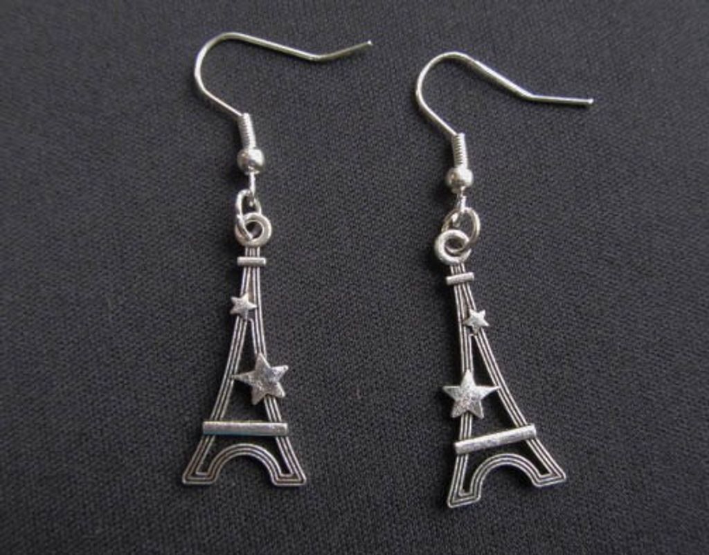 Eiffelturm Ohrringe Miniblings Paris Turm Frankreich Eifelturm Stern silber