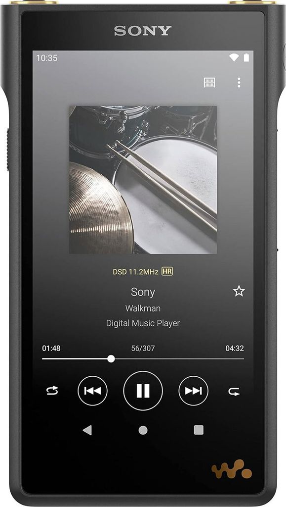 Sony WM1AM2 Walkman, Schwarz, AAC, AIFF, APE, DSD, FLAC, HE-AAC, MP3, MP3 VBR, MQA, RA-Lossless, WAV, WMA, TFT, 12,7 cm (5"), 1280 x 720 Pixel, Weiß