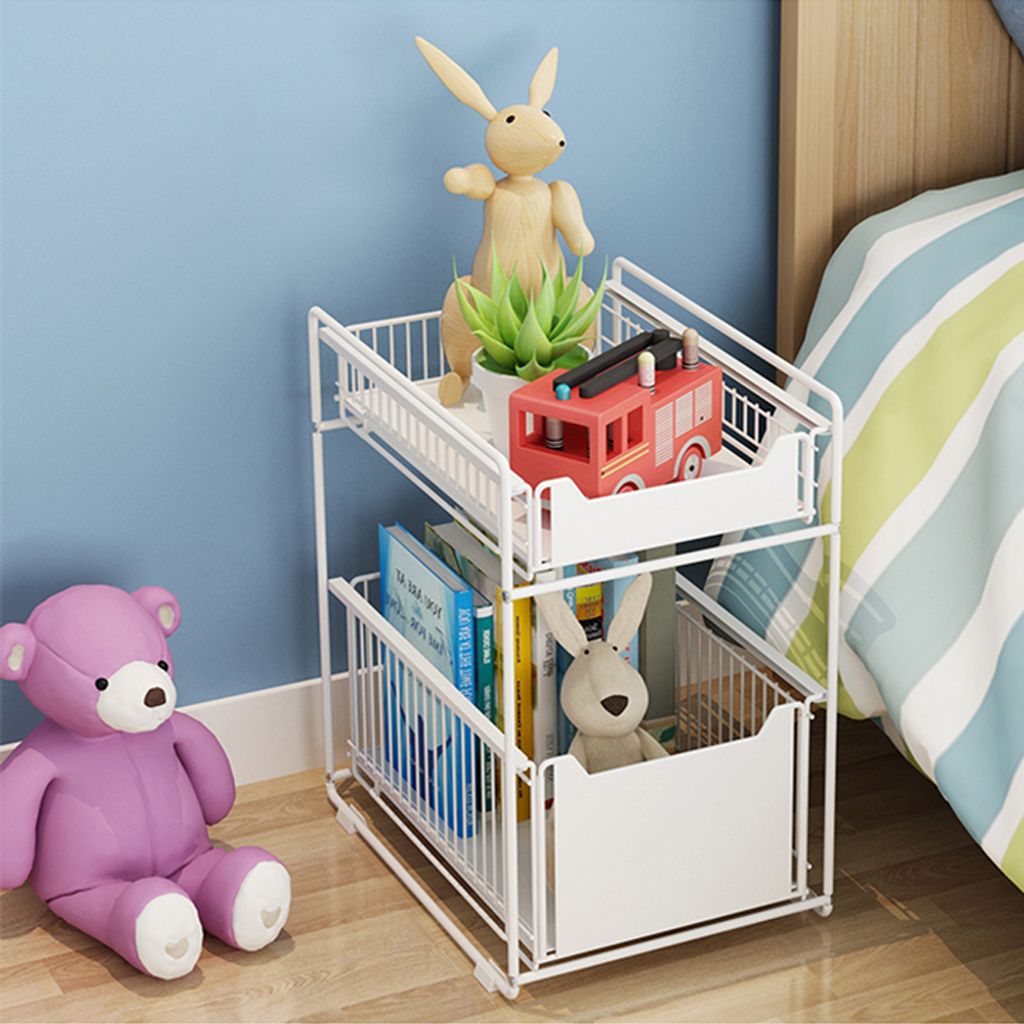 2 Etagen Schiebeschrank Korb Ausziehbarer Organizer Produktbild 4