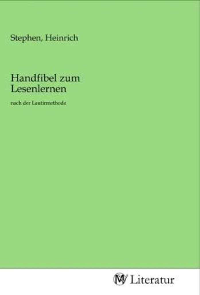 Handfibel zum Lesenlernen