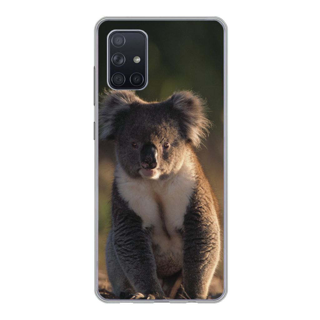 MuchoWow Handyhülle Schutzhülle Hülle für Samsung Galaxy A51 Koala - Sonne - Tier - Kinder - Jungen - Mädchen Silikon Softcase Handy Hülle ...