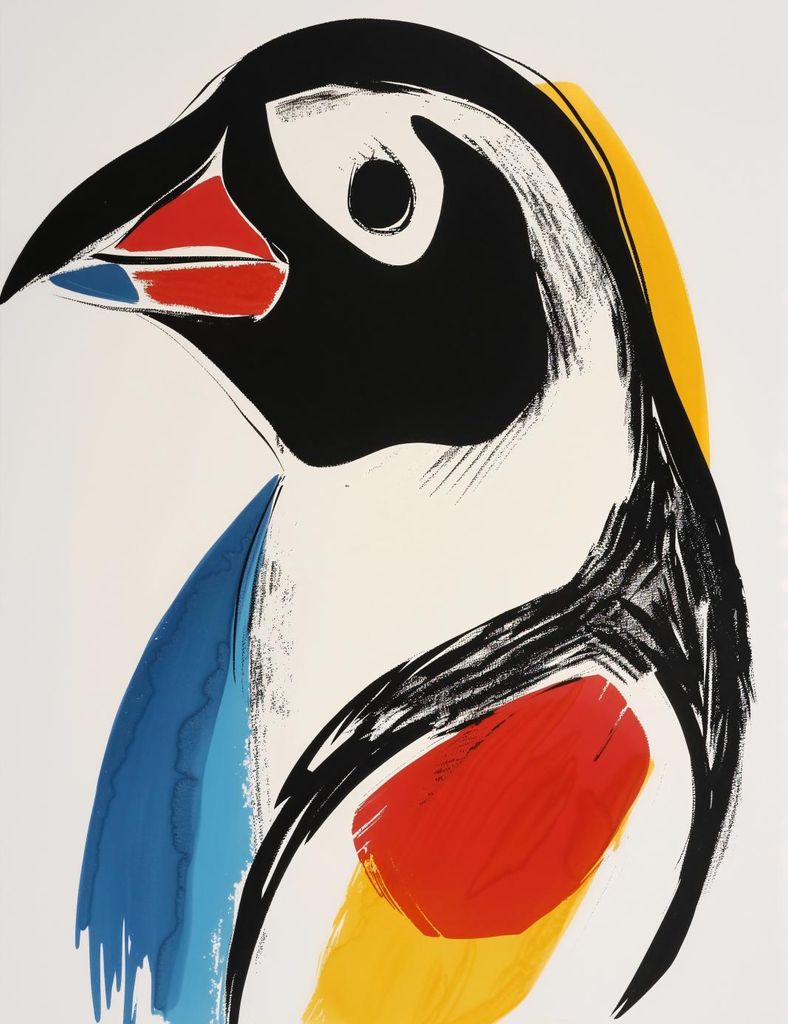 Plakat 50x65cm Vogelportrait