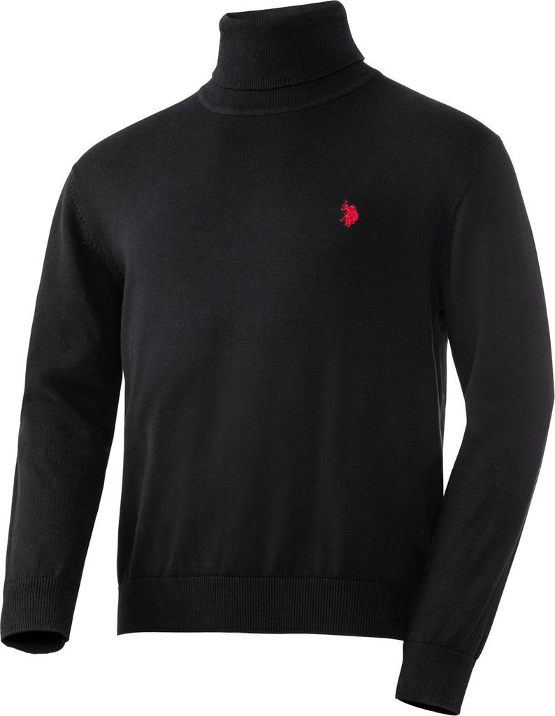 U.S. POLO ASSN. Herren Strick-Rolli, aus reiner Baumwolle
