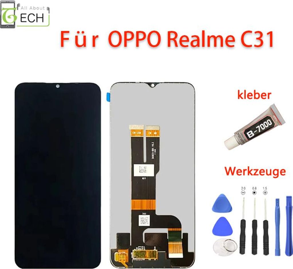Für Oppo Realme C31 RMX3501 LCD Display Bildschirm Touchscreen