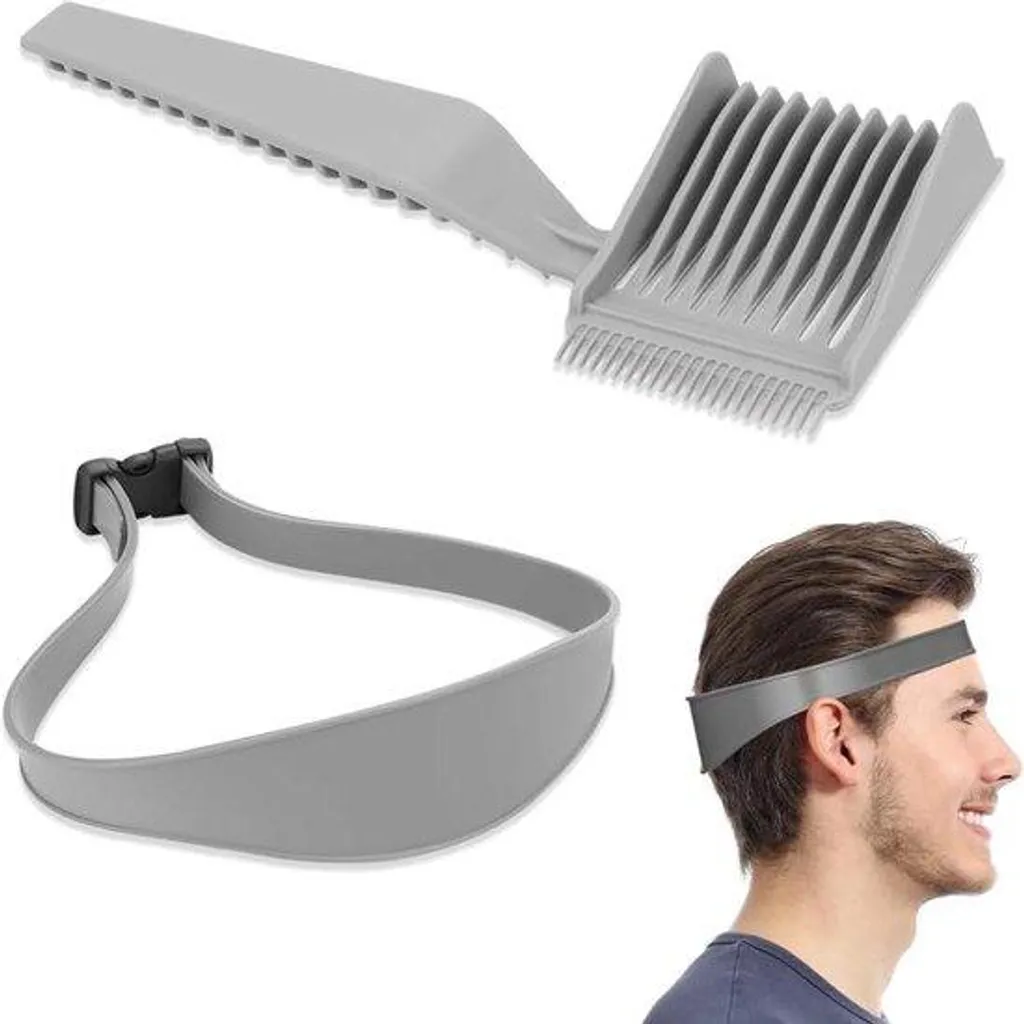 Tondeuse à cheveux embout silicone courbé pour confort cuir chevelu