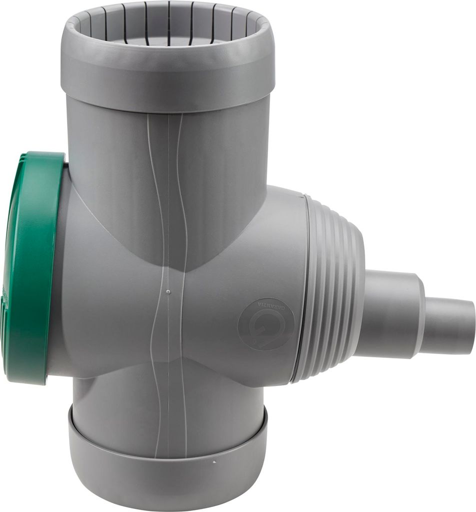 GARANTIA Zbieracz deszczówki Inox DN 68-100 szary, w Zdjęcie produktu 