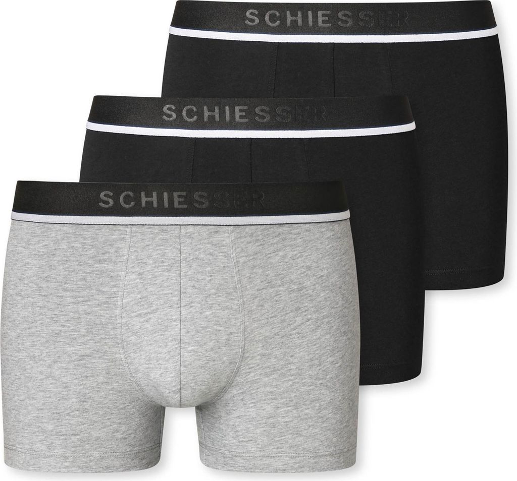 Schiesser Herren 3 er Pack Shorts Gr. 7  sortiert 1 Produktbild 