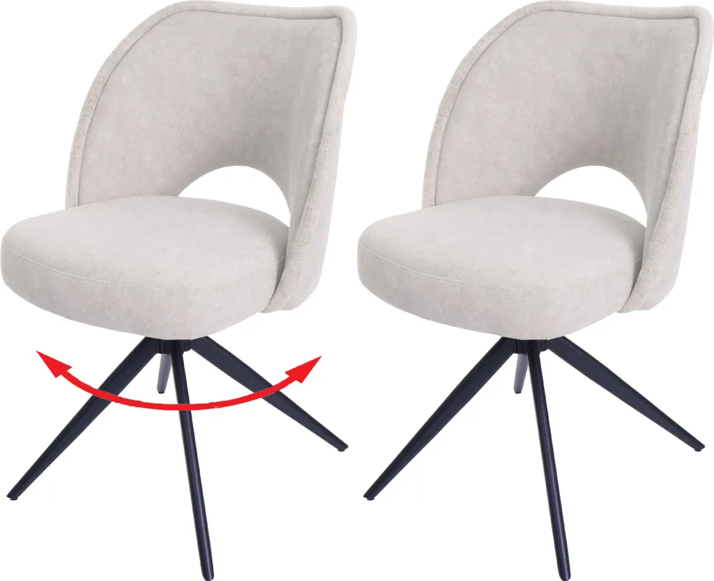 Chaise de salle à manger pivotante Auto-Return pour un salon ordonné