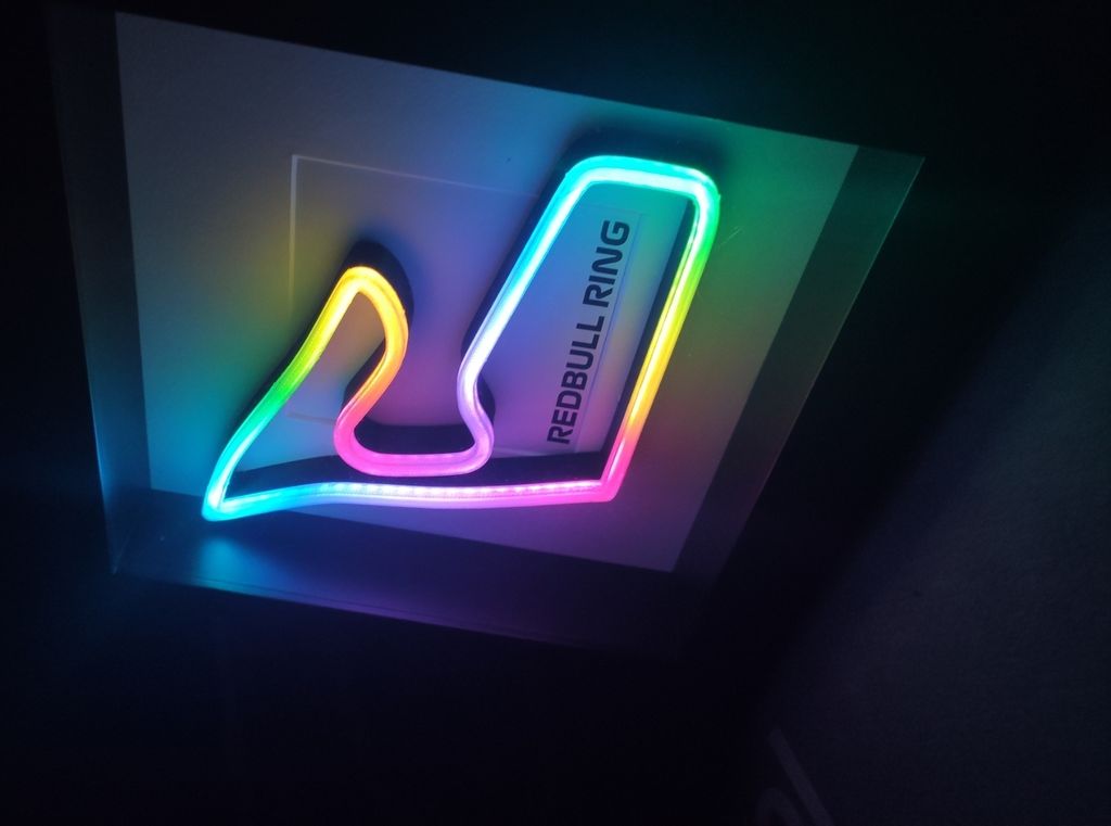 Redbull Ring LED RGB Rennstrecke, Formel 1 Kunstlicht, F1 Produktbild 