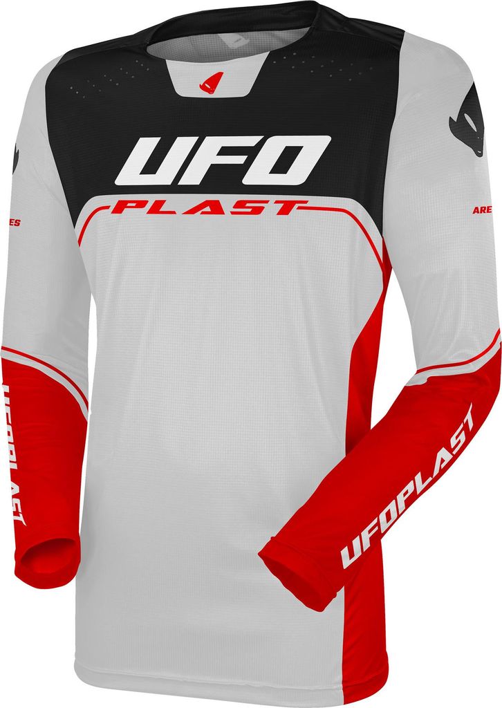 UFO PLAST Jersey "MX Ares"Herren, Materi GRAU/ROT GR. L
